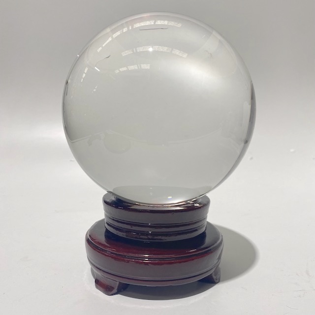 CRYSTAL BALL, Fortune Tellers - 15cm Diameter on Timber Stand